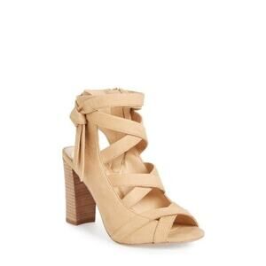 Vince Camuto Sammson Sandal Heels Tan Size 9.5